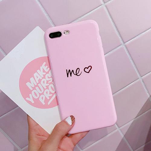 Lovely Heart Painted Phone Case For iphone