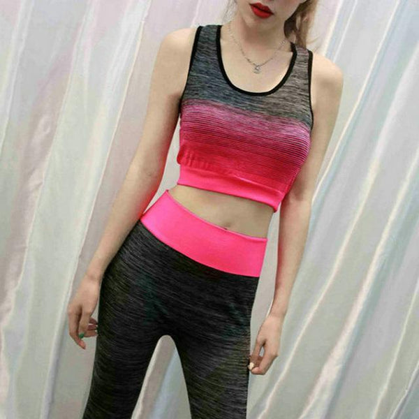 2017 Two Piece Yoga Sets Gym Fitness